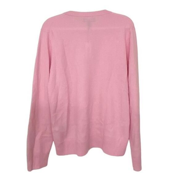 BR Banana Republic NWT 100% Cashmere Crewneck Sweater Pink Size Medium - Picture 4 of 10